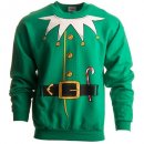 santas elf costume christmas sweater design