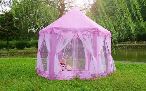 Monobeach Princess Tent Girls Large Playhouse Kids Castle display