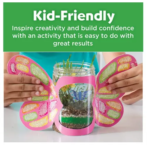 Creativity For Kids Sparkle N’ Grow Butterfly Terrarium features 2