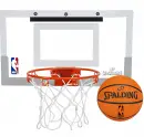 Spalding NBA Slam Jam Over-The-Door Mini Basketball Hoop Set
