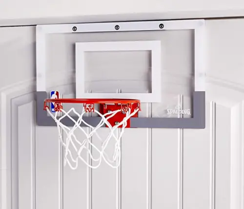 Spalding NBA Slam Jam Over-The-Door Mini Basketball Hoop Set 2