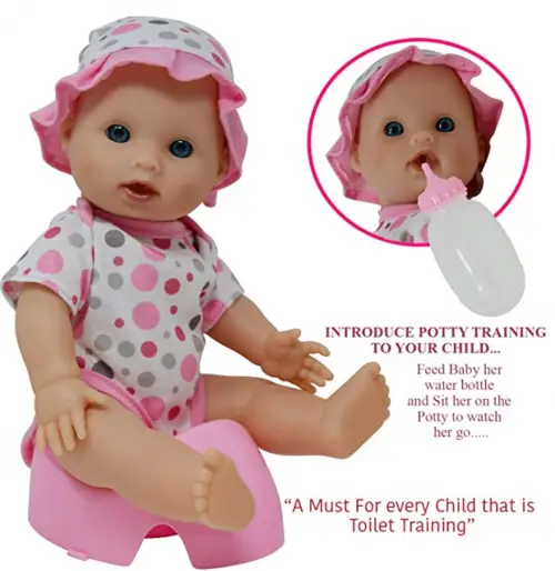 Drink and Wet Potty Training Baby Doll accessories