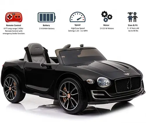 Rock Wheels Licensed Bentley EXP12 Kids Ride on Toy Car 2