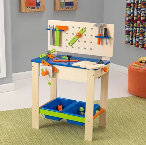 KidKraft Deluxe Workbench with Tools detail
