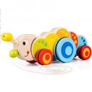 cossy wooden caterpillar pull toy for kids