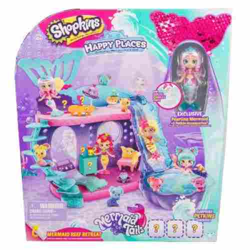 happy places mermaid reef retreat shopkins toys for kids pack