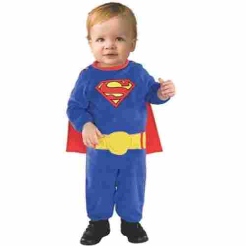  Superman Romper With Removable Cape 