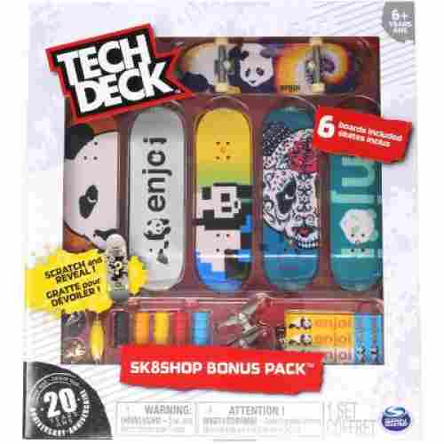 Tech Deck Enjoi Skateboards with 6 20th Anniversary Fingerboards