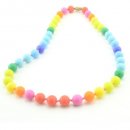 Rainbow Silicone Nursing Necklace for Mom & Baby