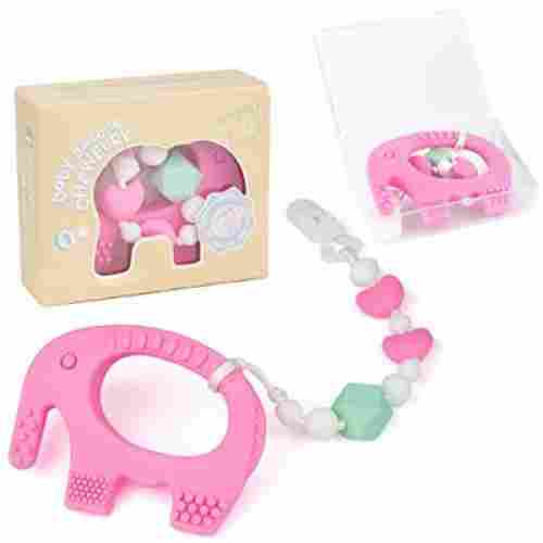 Food Grade BPA Free Silicone Teether by Baby Elefun