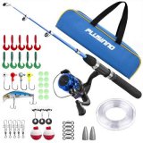 PLUSINNO Portable Telescopic Fishing Rod and Reel Combo