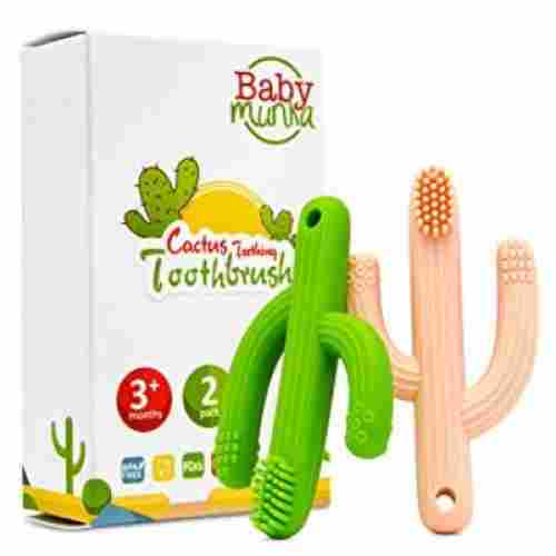 baby munka cactus teether baby & toddler toothbrush