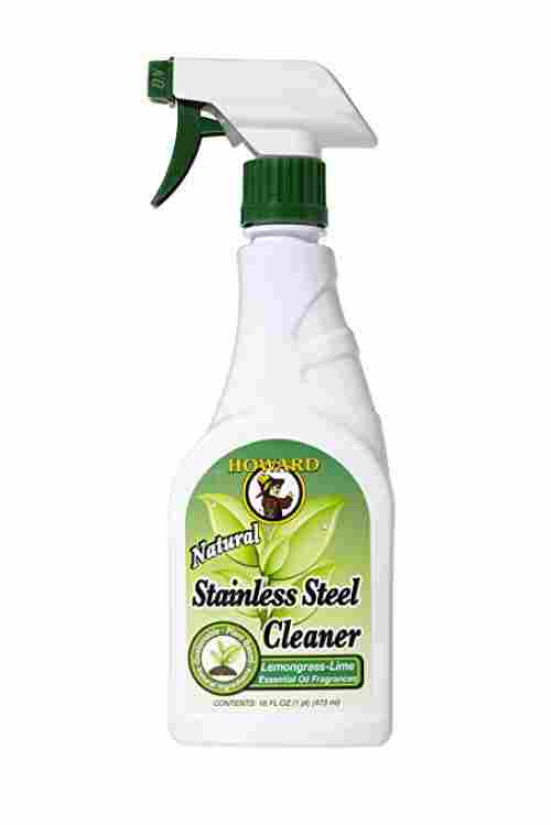 howard for stainless steel natural cleaning product bottle