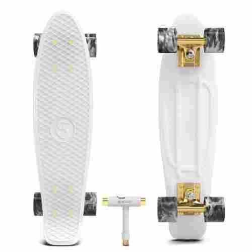 wonnv retro mini cruiser 22 kids skateboard